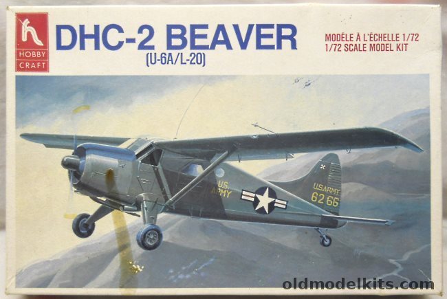 Hobby Craft 1/72 de Havilland DHC-2 Beaver (U-6A / L-20) - USAF or Royal Australian Air Force, HC1398 plastic model kit
